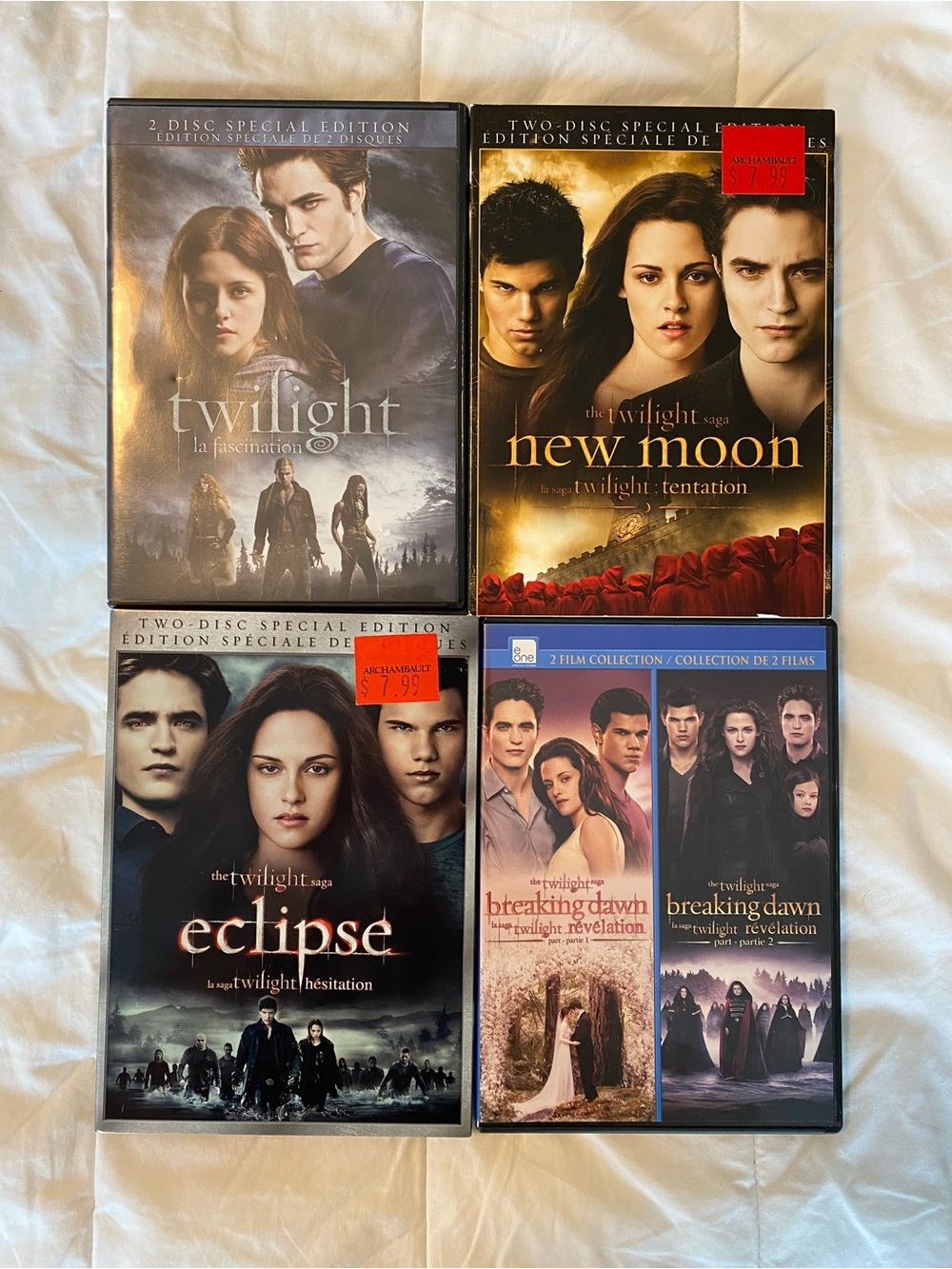 The Twilight Saga 5-Movie DVD Collection - Black